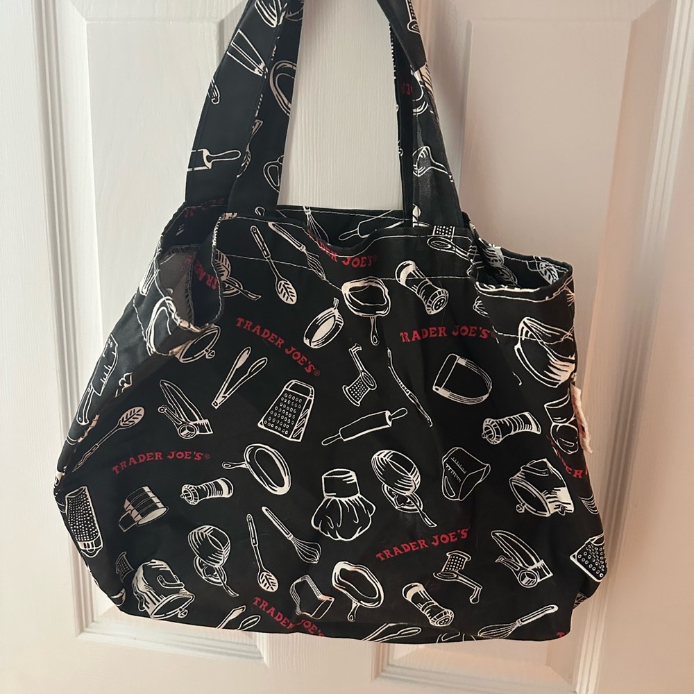 Trader Joe's Black Chef Tote Bag